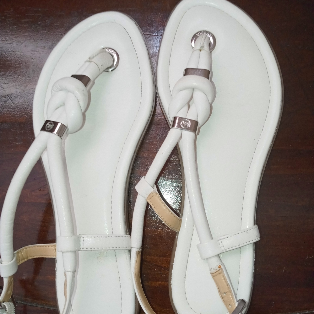 Michael Kors Holly leather rope sandals